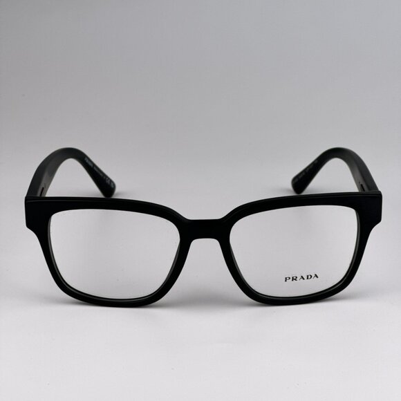 Prada PRA09V 12P1O1 BRAND NEW Eyeglasses Matte Black Square Unisex - Picture 5 of 11